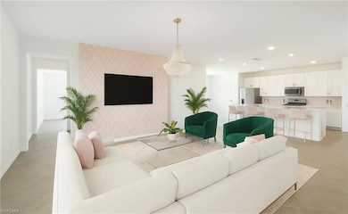 living room with lots of open space Virtually stag