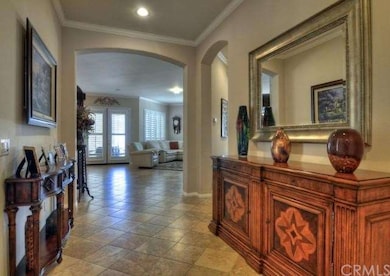 Entry way looking into the family room.