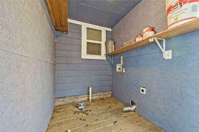 Laundry space where washer and dryer will be added