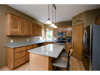 Spacious kitchen with brand new granite counter to