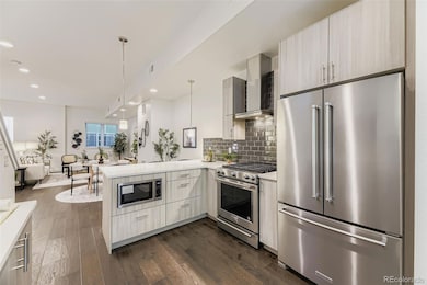 Kitchen looking towards dining / living room