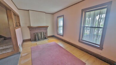 Living room featuring light hardwood / wood-style 