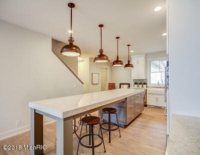 spacious granite island
