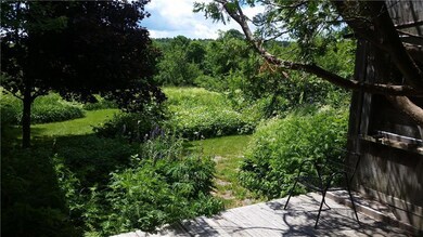 Deck looking to gardens, pasture &...