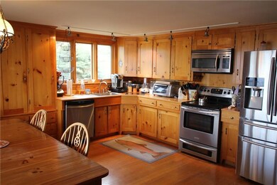 Open kitchen area with nice views,...