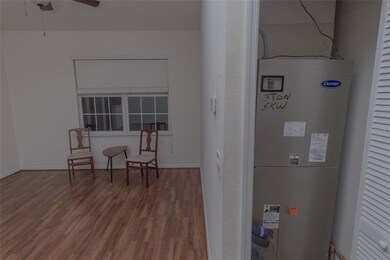 Living area and air handler (from kitchen)