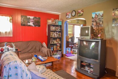 Living room with hardwood floors