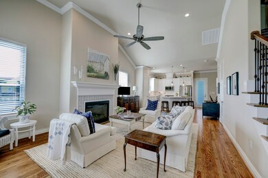 Beautiful wood floors , a cozy fireplace, great fl