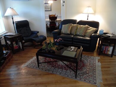 Looking from living room to dining room
