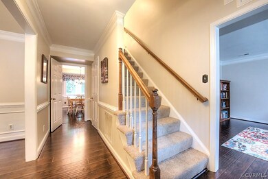 Laminate flooring on entire first level with newly