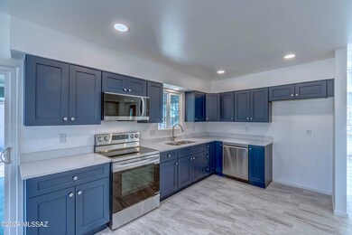 Gorgeous blue cabinetry