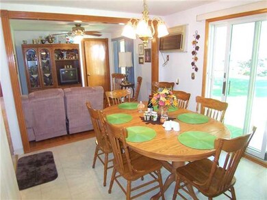 Dining Room. COZY DINING AREA W/SLIDING GLASS DOOR