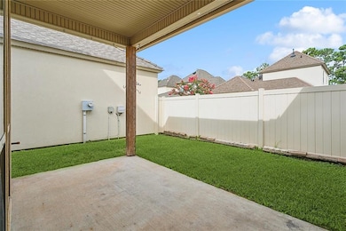 rear patio & privacy fence
