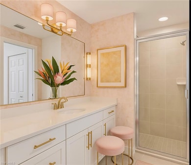 primary bathroom offers shower aReimagined, revamped, ridiculously good looking — virtually staged magic by Designed by Jodi