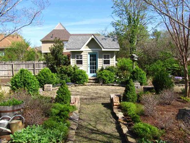 The custom garden house is perfect for the gardene