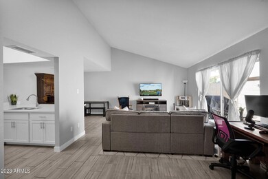 Entry Looking to Great Room & Kitchen