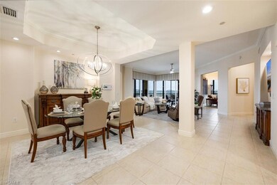 Tiled dining area