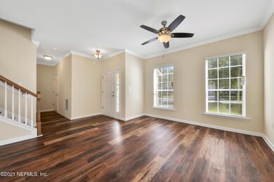 Foyer and living room