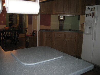 kitchen with corian countertops