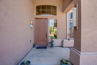 Dramatic, large front porch entry