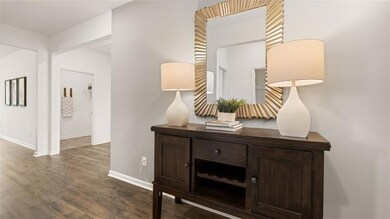 Hall featuring hardwood / wood-style floors