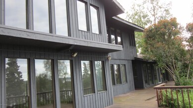 Huge back deck and wall of windows
