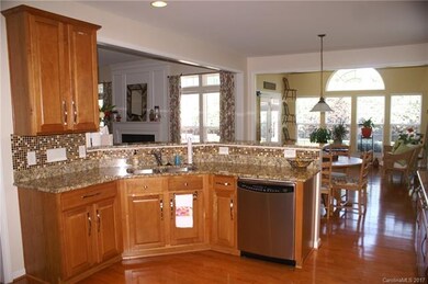 Kitchen opens to family room, breakfast room and s