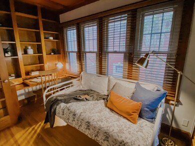 Den with privacy doors