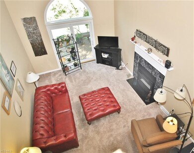 Great room focal point is the Heat & Glo fireplace