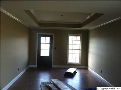 Laminate Flooring in all of main living area. Trey ceiling in living area and master bedroom.