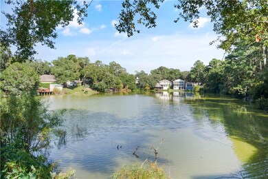 pond adjacent to property