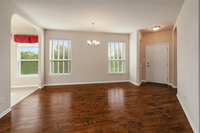 Unfurnished dining area featuring an inviting cha