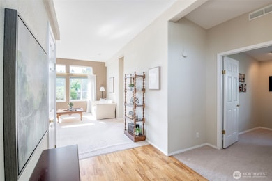 Pristine hardwood flooring at foyer