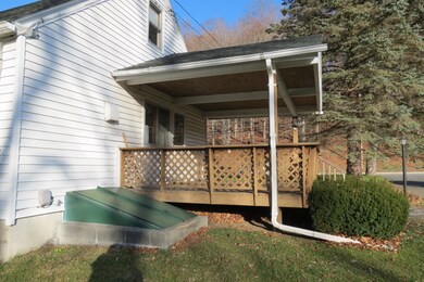 Covered deck from back of house