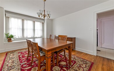 Oversized dining room with large picture window an