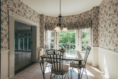 Bright and cheery breakfast nook.