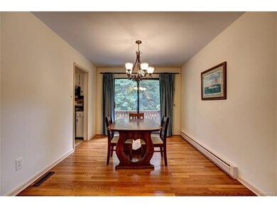Dining room area with a private view to the deck a