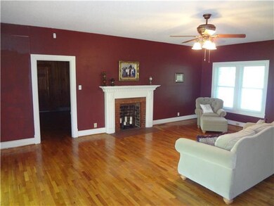 View of Living Room also shows the fireplace.