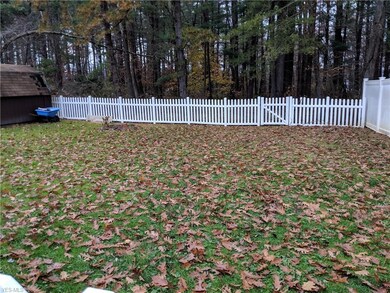 BEAUTIFUL FENCED IN BACK YARD WITH VINYL FENCE WIT