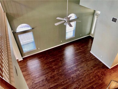 Unfurnished room with wood finished floors, ceili
