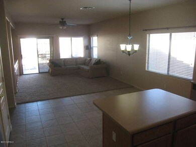 Kitchen island and family room