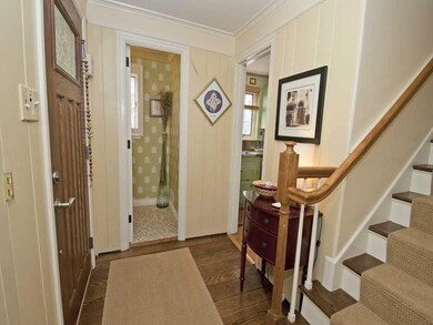 Entry/Foyer. Beautiful, original hardwoods grace t