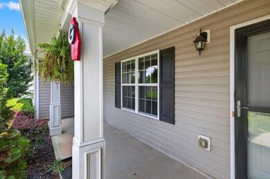 View of covered porch