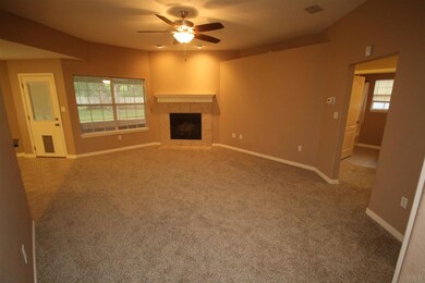 wood burning fireplace with blower!