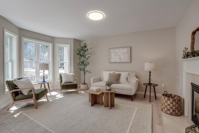 Living Room with Bay Window