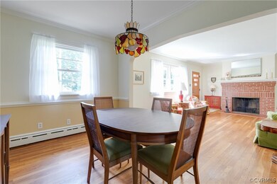 Formal Dining Room with hardwood floors