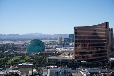 City view with mountains