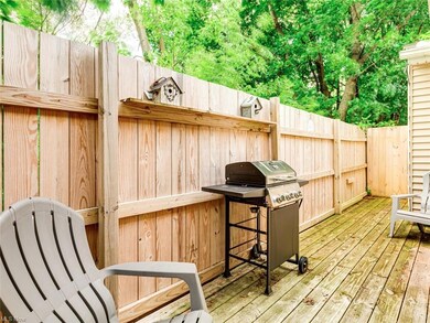 Privacy fence and deck area