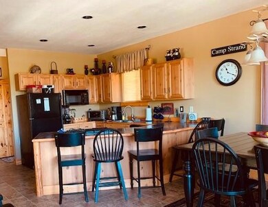 Kitchen bar for informal seating.