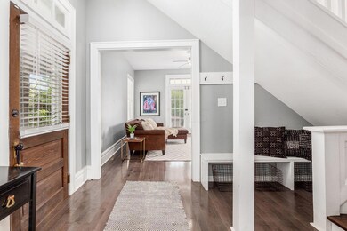 Foyer leading to parlor